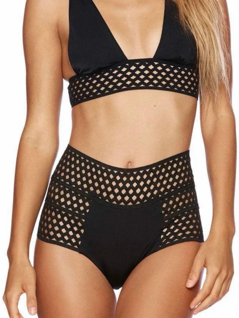 Beach Bunny Hayden High Waist Bottom Black